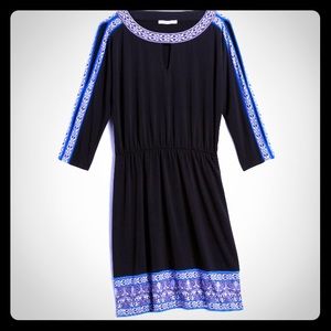 Embroidered Knit Dress